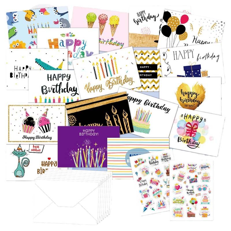 Sheet Birthday Card Set with Folded Size - Image 5