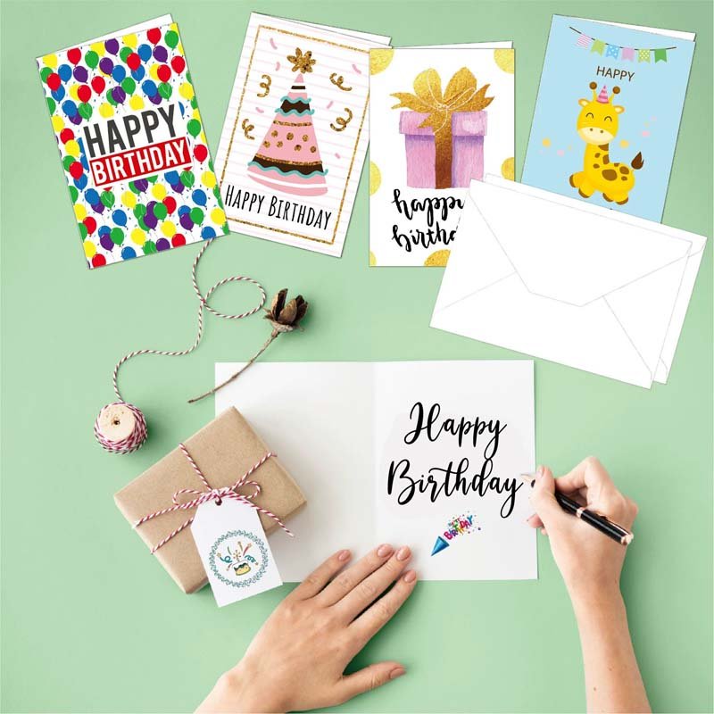 Sheet Birthday Card Set with Folded Size - Image 4