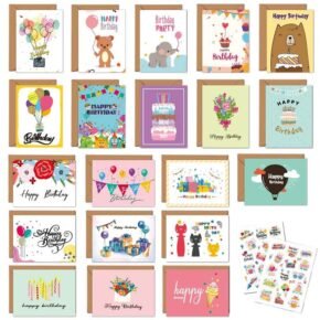 20 - Sheet Birthday Card Set (2) birthday card set