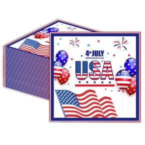 40pc Independence Day napkin (1) independence day napkins