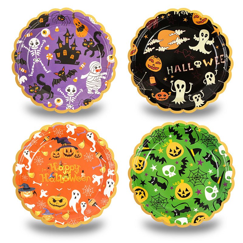 Halloween paper plates