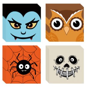 halloween monster face napkins