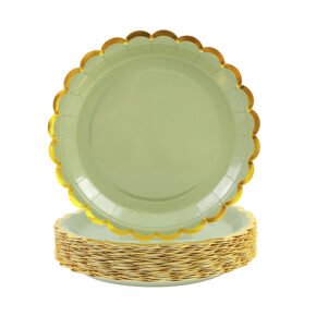 Sage Green Paper Plates