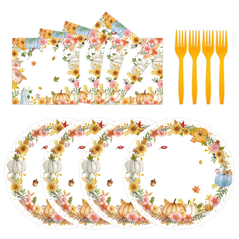 Flower Paper Plates
