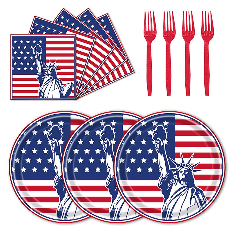 4th Of July Paper Plates