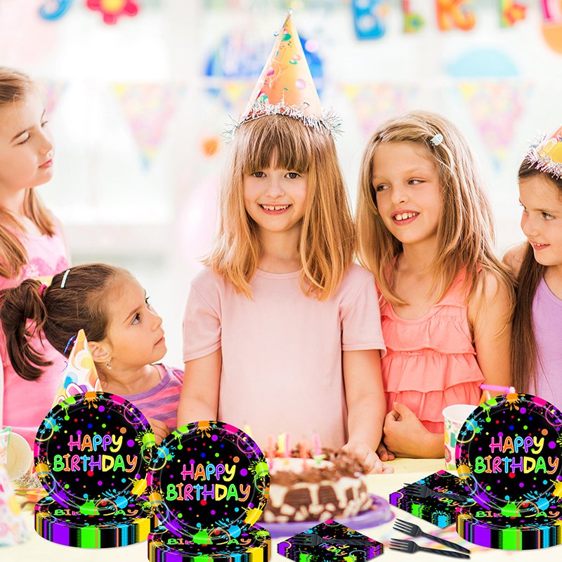Happy Birthday Paper Plates Wholesale – Colorful Party Plates & Tableware Set - Image 8