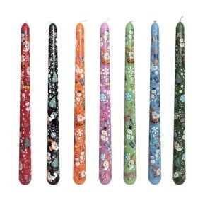 Christmas Snowman Decal Candle