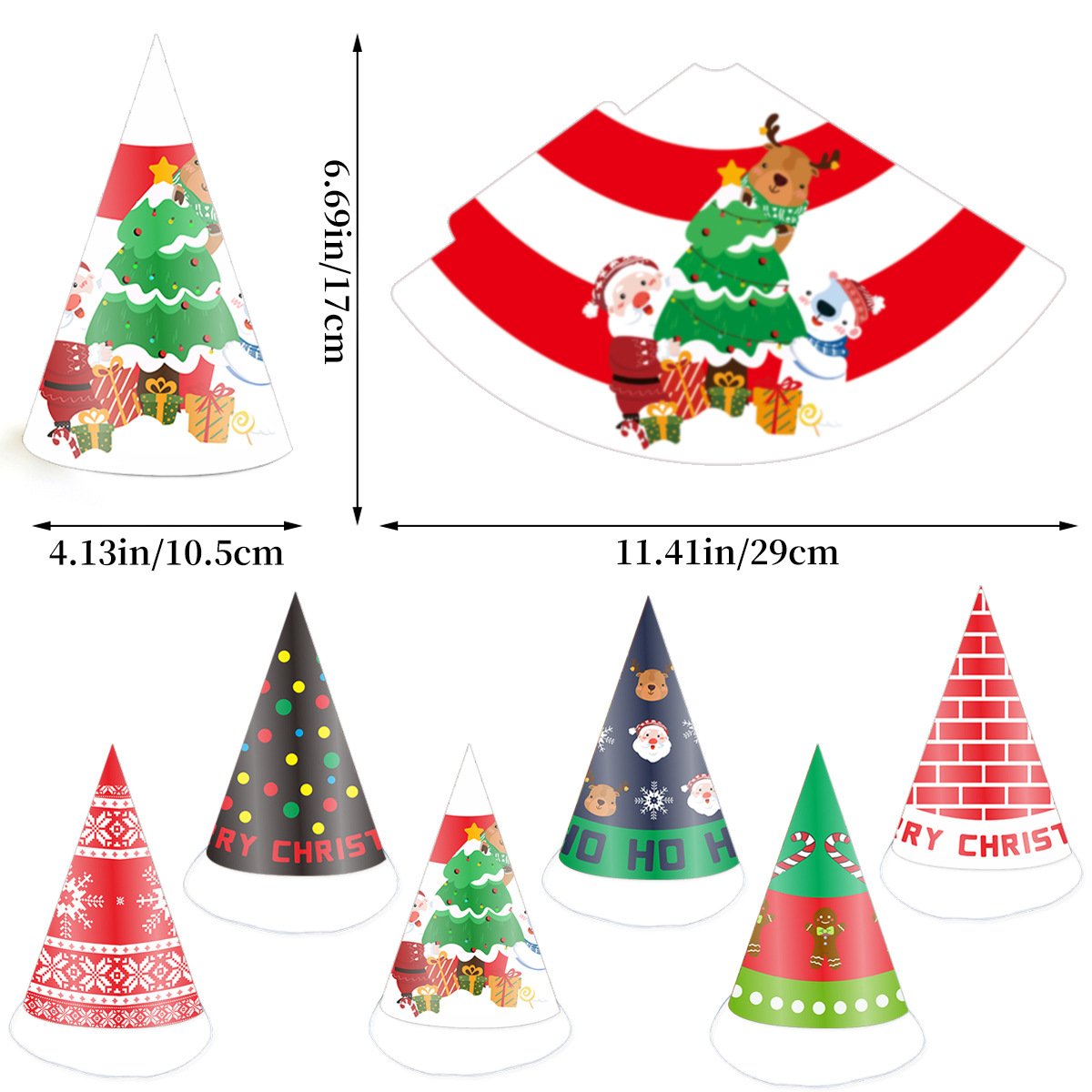 Christmas cone hat