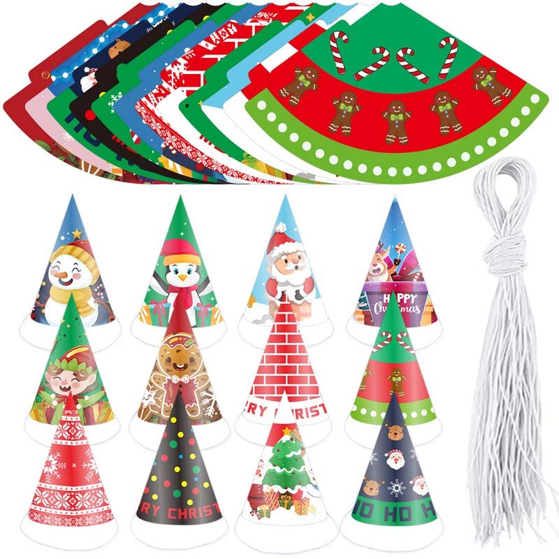 christmas paper hats