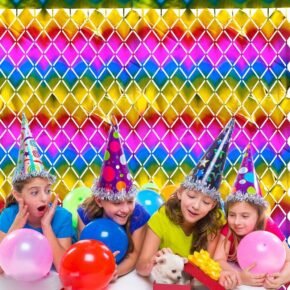 Colorful diamond-shaped rain curtain (1) diamond shaped rain curtain