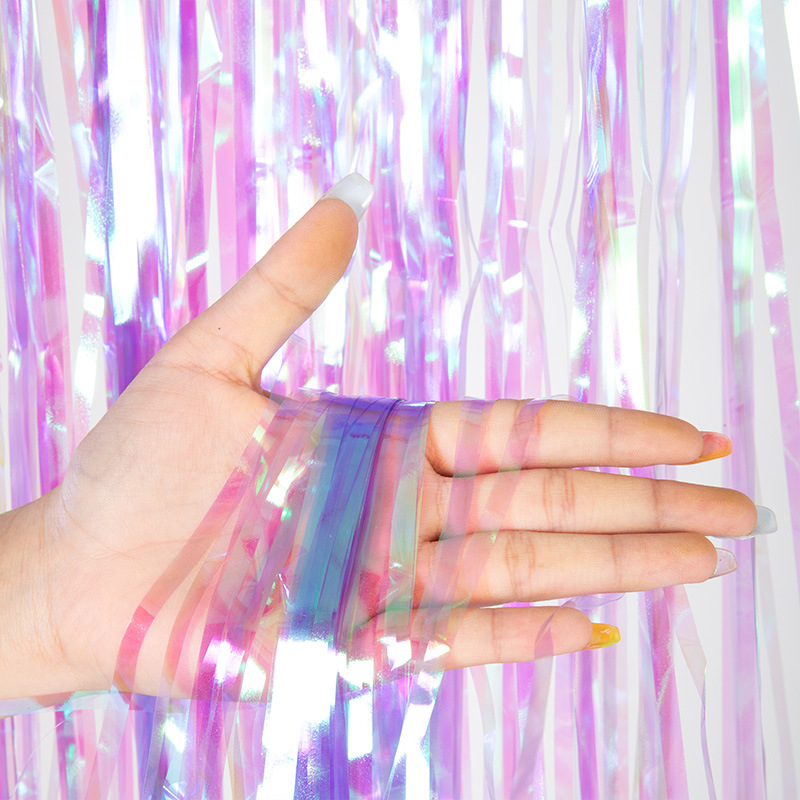 Colorful rain curtain