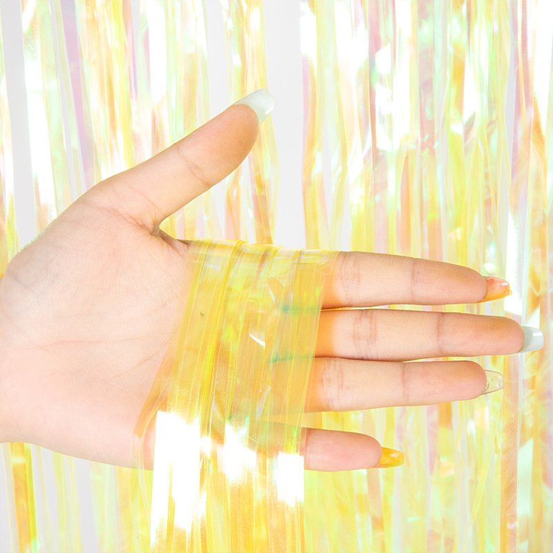 Colorful rain curtain