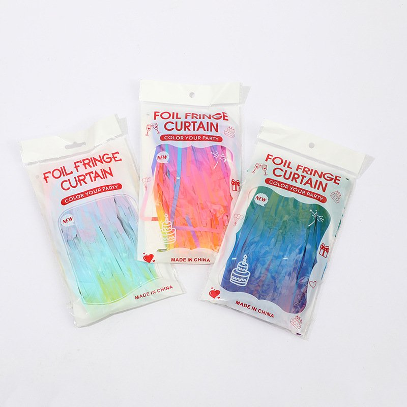 Colorful rain curtain