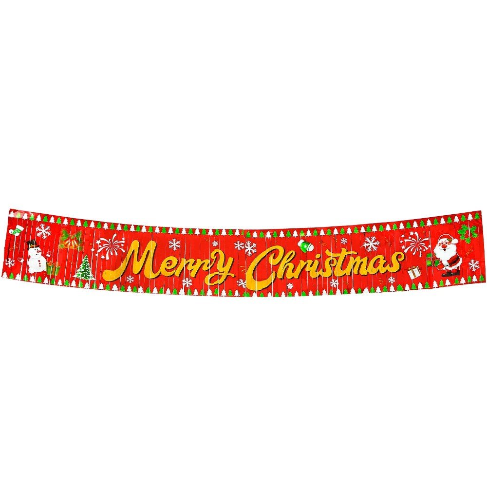 Christmas rain curtain banner