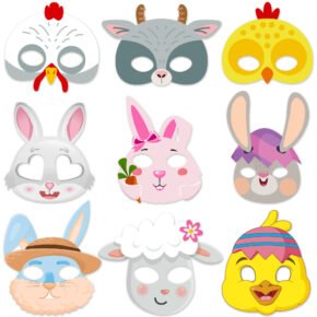 Easter (4) easter animal party masks