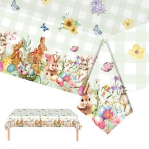 Rabbit Easter Party Colored Tablecloth