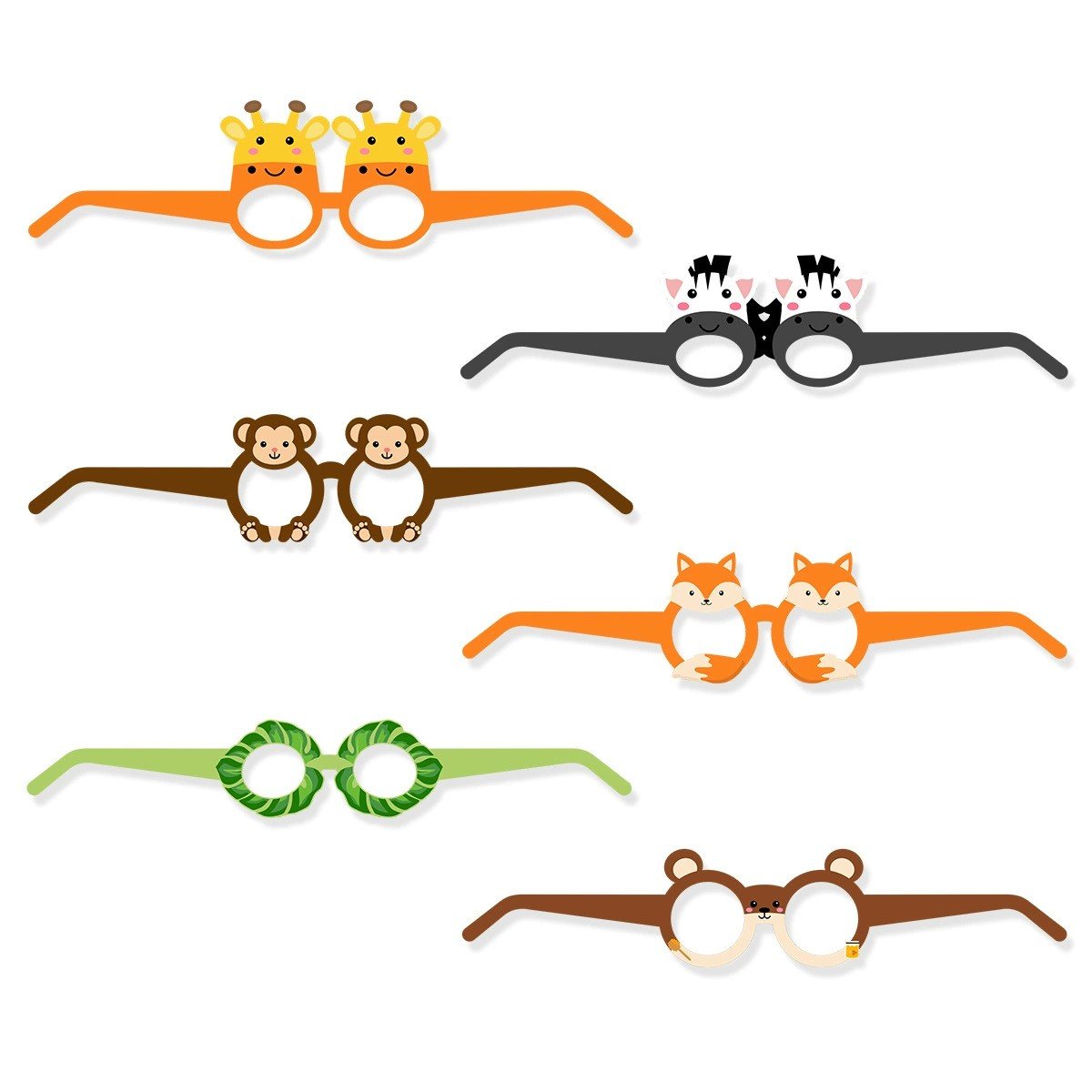 Farm Glasses Animals