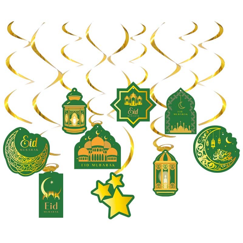 Eid Mubarak Hanging Ornaments Set