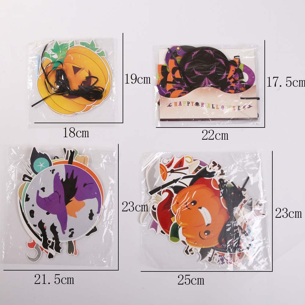 Halloween Hanging Flag Banners – Paper Material, Various Sizes & Festive Styles - Image 9