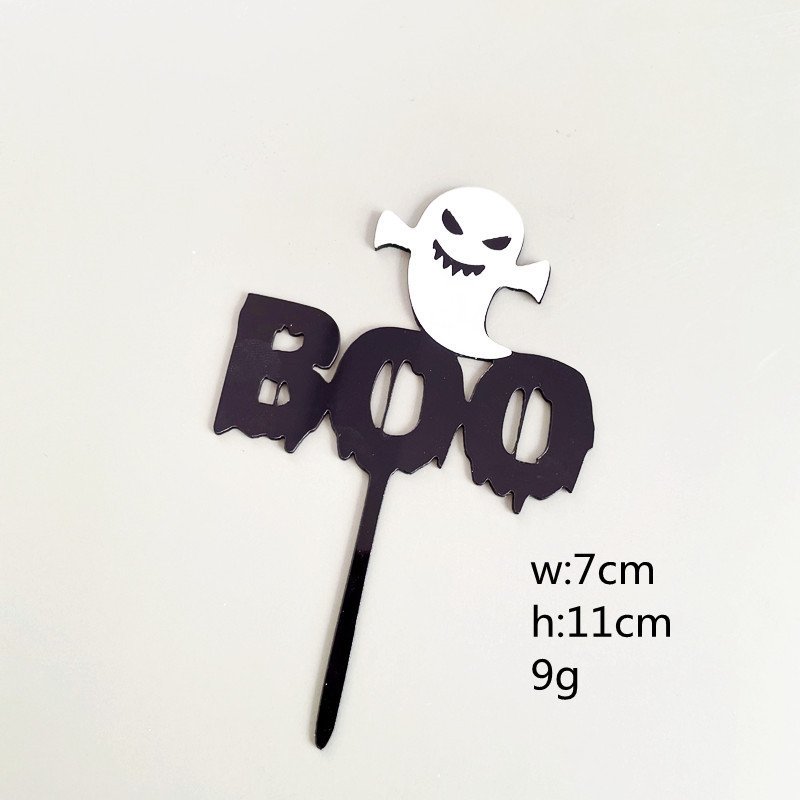 Double Layer Acrylic Letter Pumpkin Cake Topper Halloween Series Cake Decoration – Bild 2