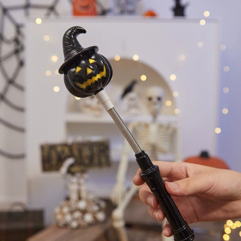 Halloween hand crank pumpkin Lights