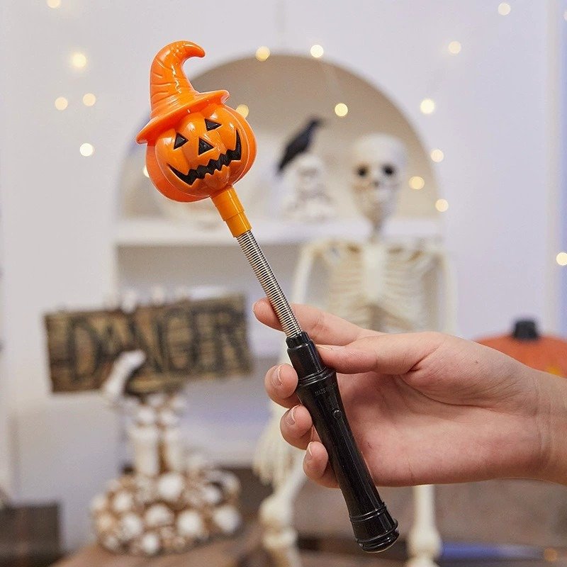 Halloween hand crank pumpkin Lights