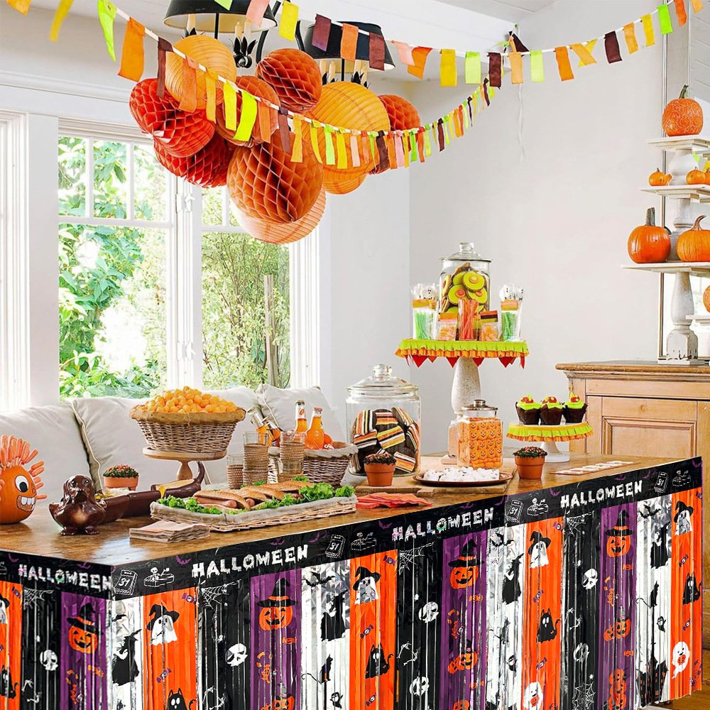 Halloween themed party tablecloth