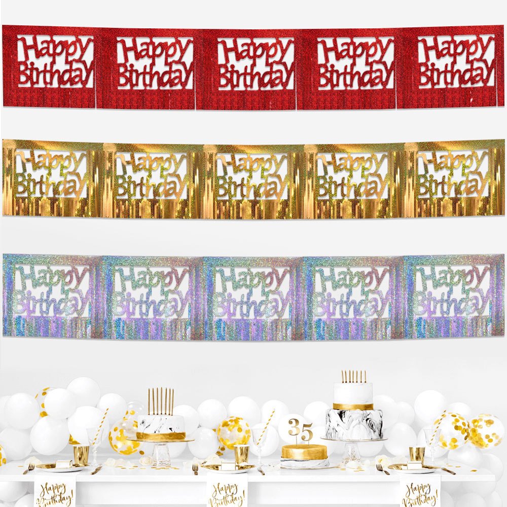 Laser Birthday Banner
