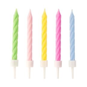 Pastel Birthday Candles