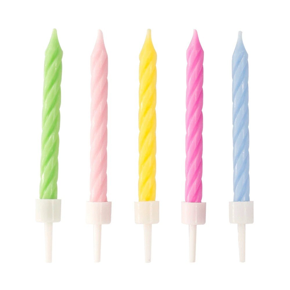 Pastel Birthday Candles