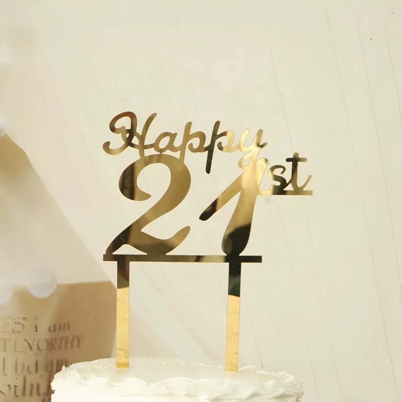 Acrylic Number Cake Topper Wholesale – Birthday Decoration – Image 4