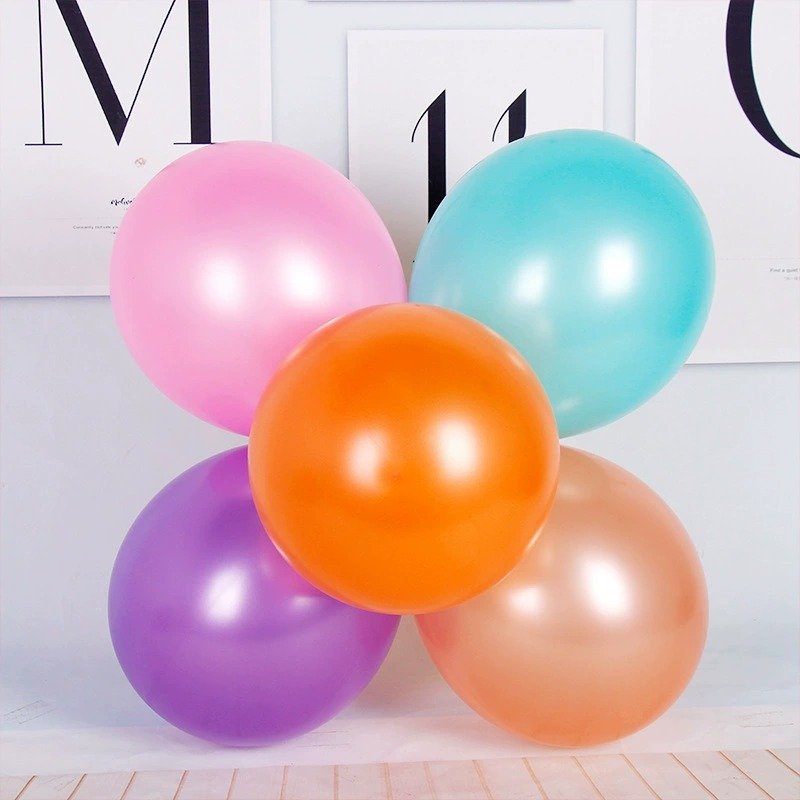 Round Pearlescent Balloons – Shiny Iridescent Finish | Multiple Sizes for Party, Wedding & Event Decoration - immagine 2