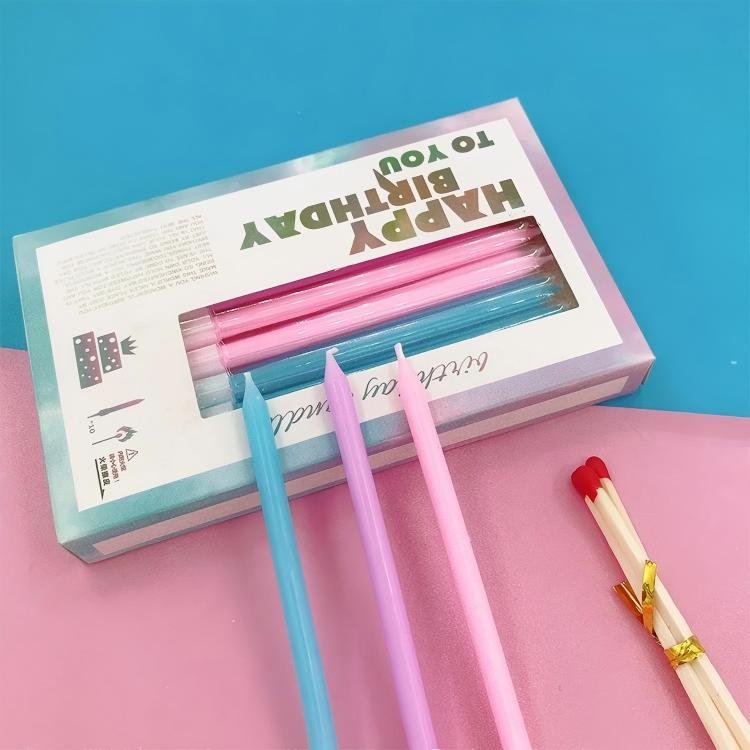 Pencil candles with matches