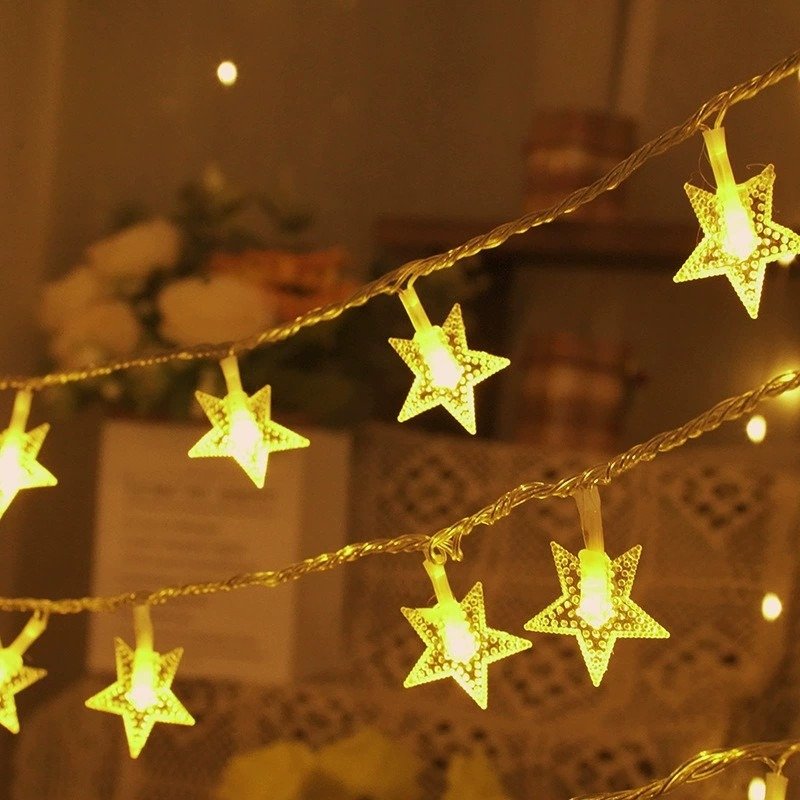 Pentagram light string