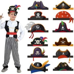 Pirate Party Crown Hat Type AB (2) children's pirate hats