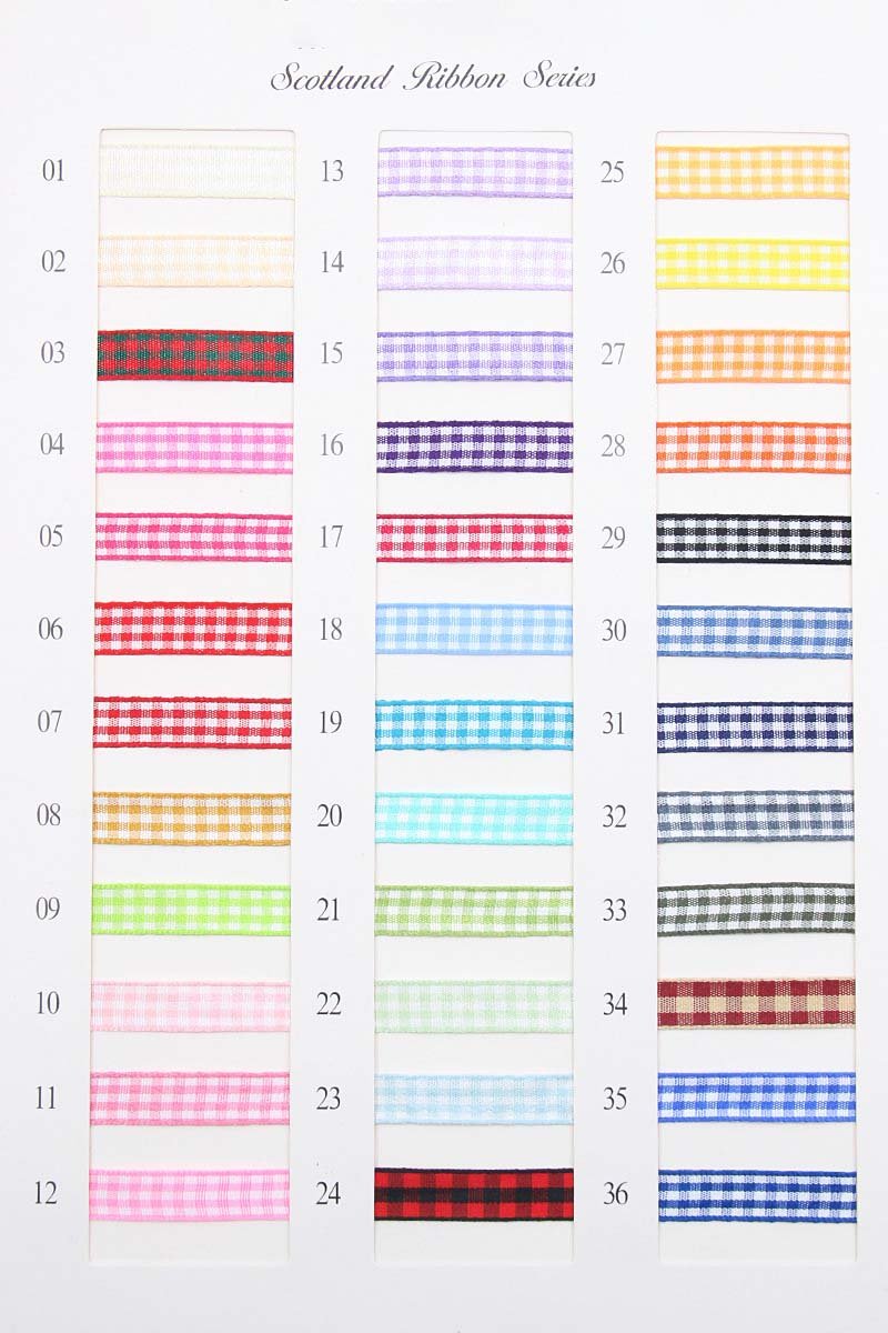 Plaid Ribbon – Nylon Yarn Plaid Ribbon for Crafts, Gift Wrapping & Decor - immagine 5