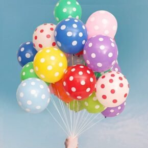 Polka dot balloons
