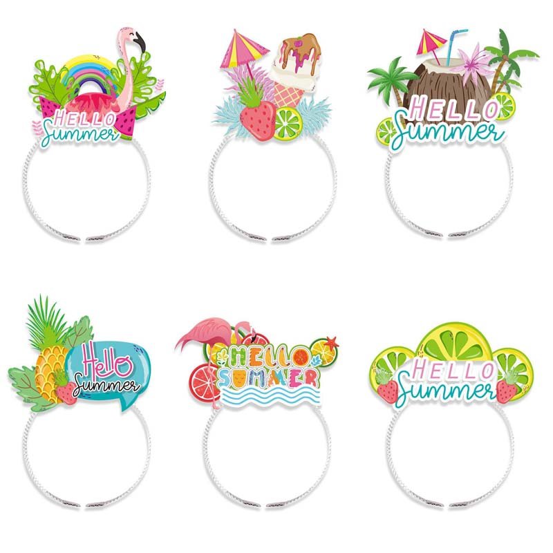 hello summer beach party headband