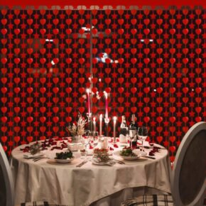 Valentine’s Day Rain Curtain