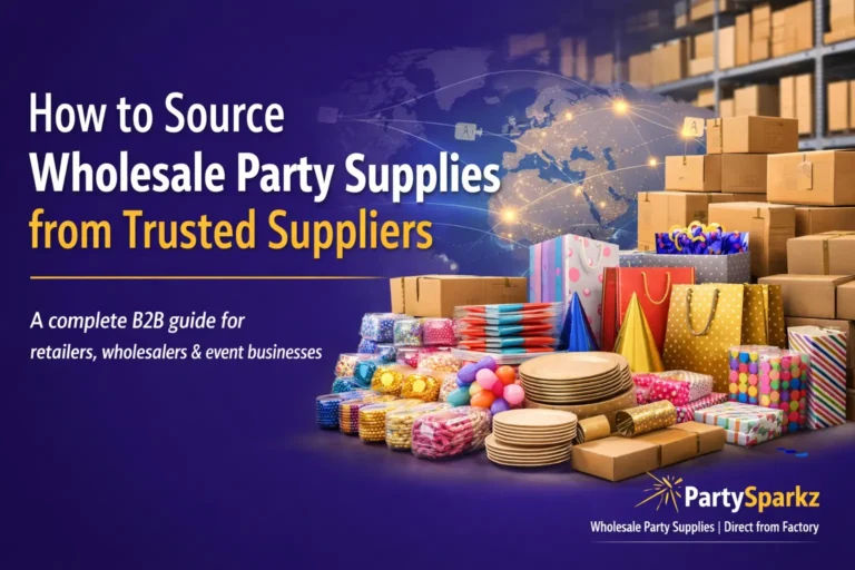 How to source wholesale party suppliers