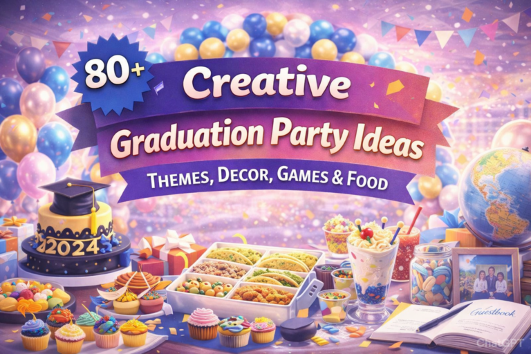 80+ Creative Party Ideas for Graduation Party (Themes, Decor, Games & Food)