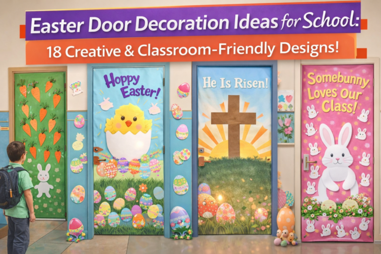 Easter Door Decoration Ideas for School 18 Creative & Classroom-Friendly Designs