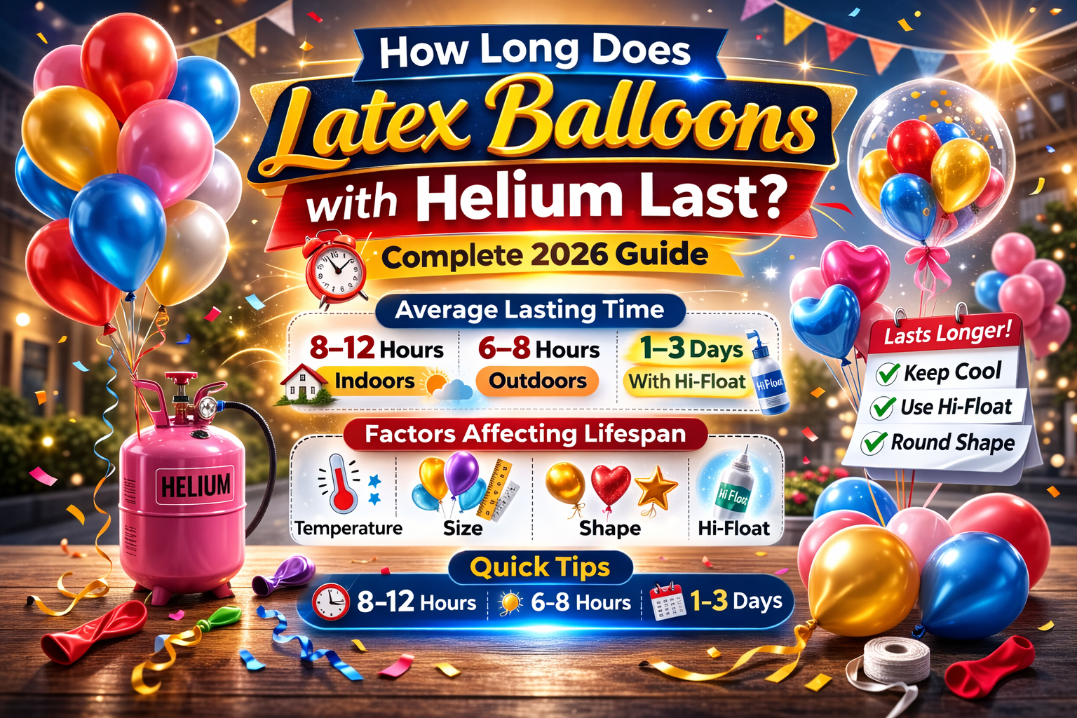 How Long Does Latex Balloons with Helium Last?