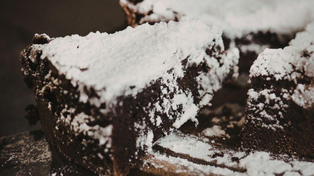 1. Powdered Sugar Stencil Design