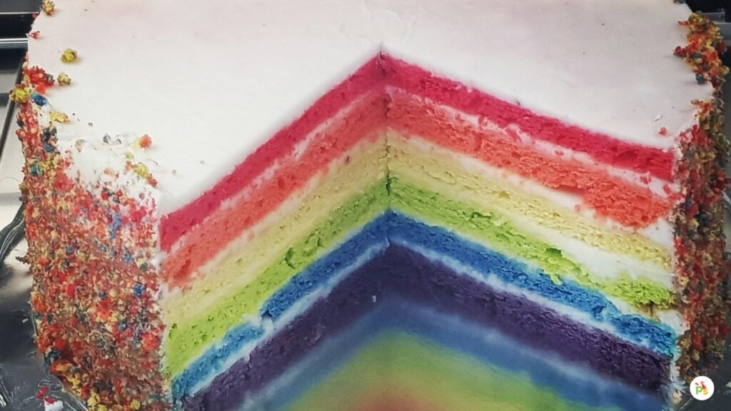 Rainbow Dot Cake
