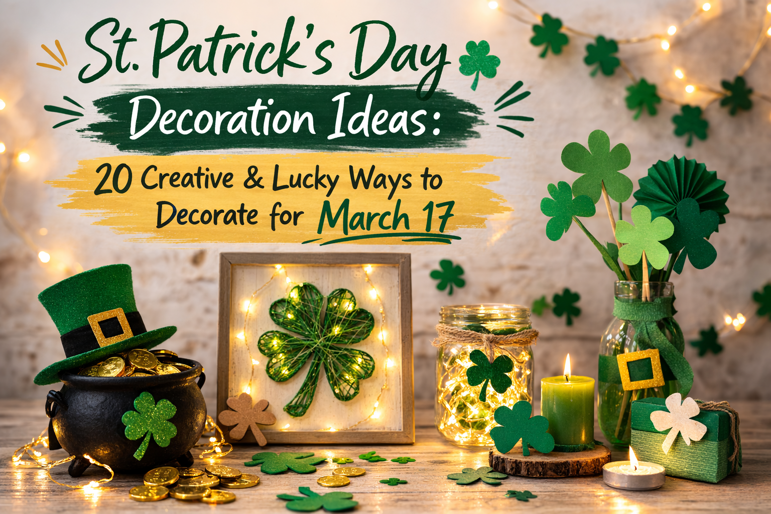 St. Patrick’s Day Decoration Ideas 20 Creative & Lucky Ways to Decorate for March 17